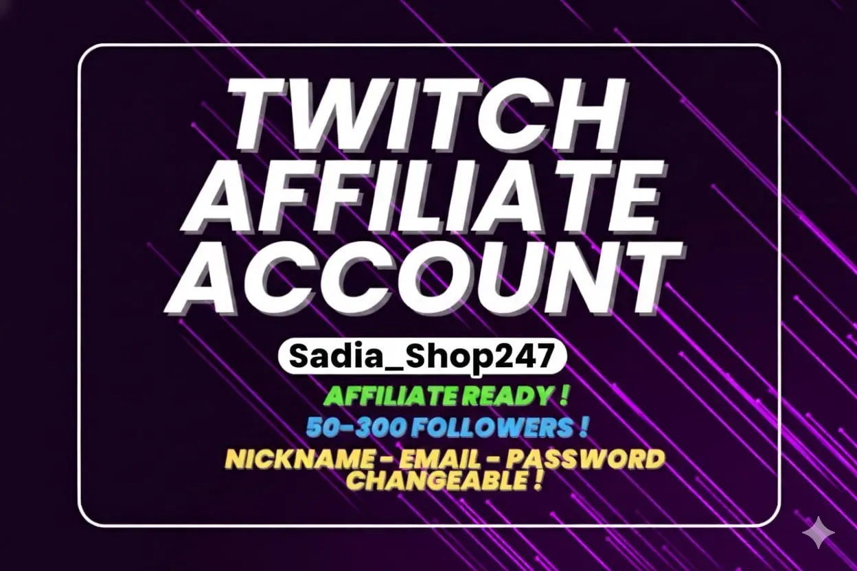 Аккаунт Twitch: Партнер, Монетизация, Подтвержден