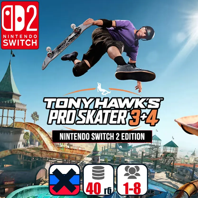 Tony Hawk's Pro Skater 3+4 | Nintendo Switch | Купить онлайн