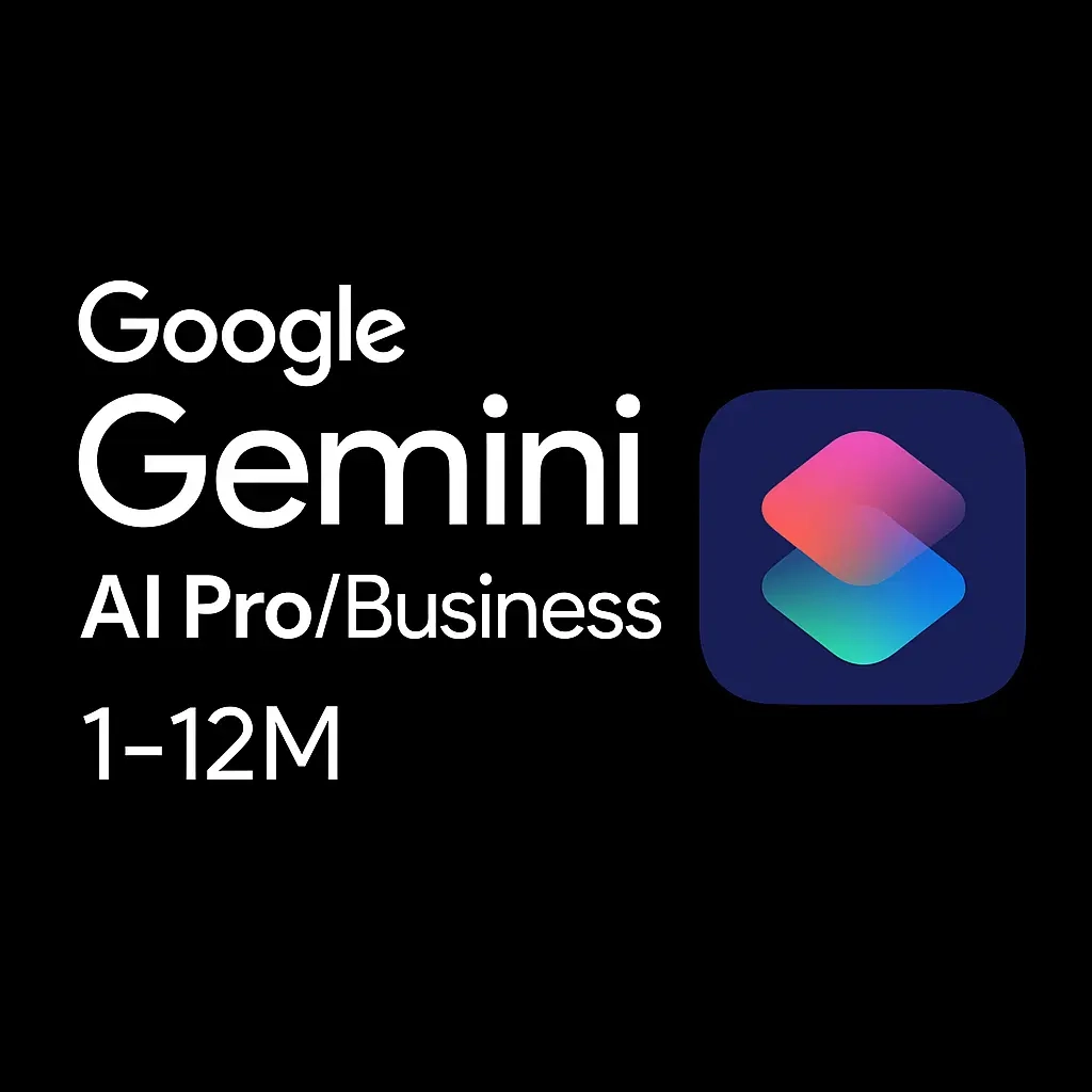 Google Gemini AI Pro: Подписка 1-12 мес. на ваш аккаунт
