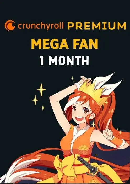 Crunchyroll Mega Fan 1 месяц - Активация Онлайн