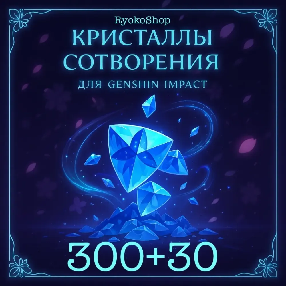 300+30 Кристаллов Genshin Impact | Автовыдача 24/7