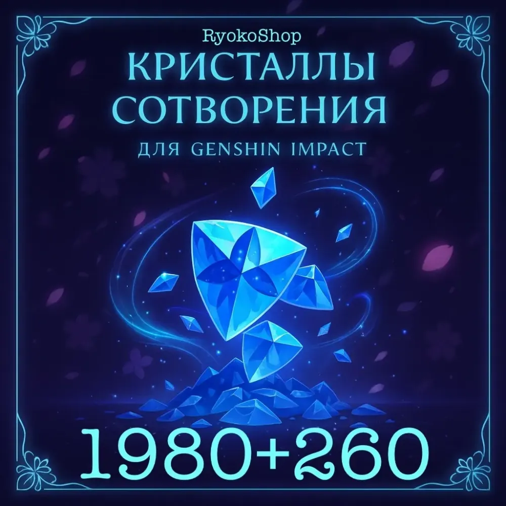 1980+260 Кристаллов Genshin Impact | Купить онлайн 24/7