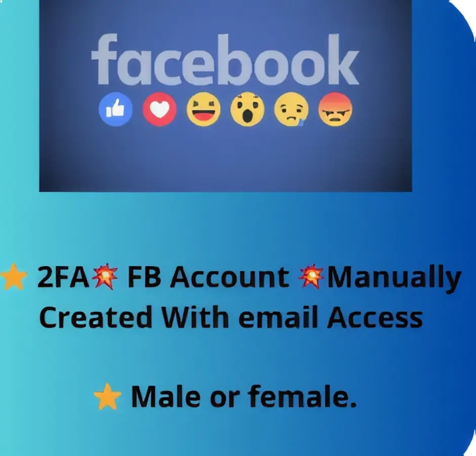 Аккаунт Facebook с 2FA и почтой | Купить онлайн
