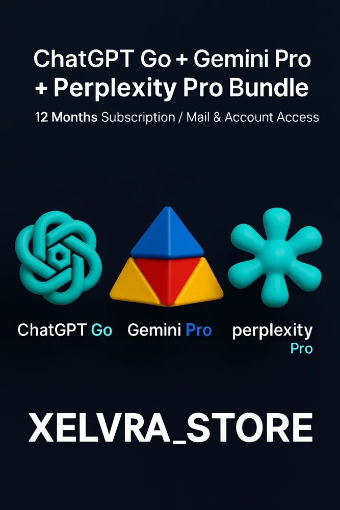ChatGPT Go+Gemini Pro+Perplexity Pro Подписка 12 мес | Онлайн