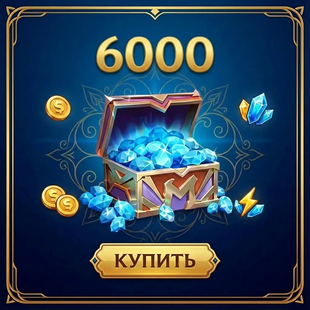 Mobile Legends: 5000+1000 Алмазов по ID | Россия