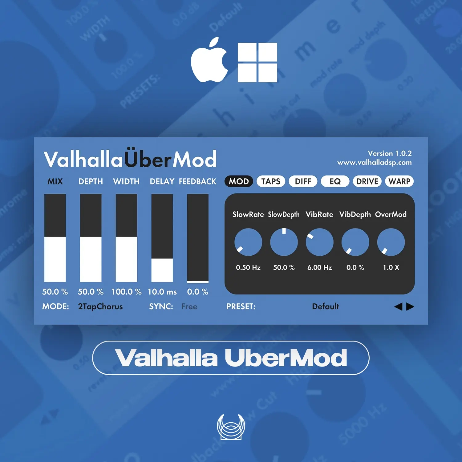 Valhalla UberMod: Ключ Пожизненная Лицензия VST AU...