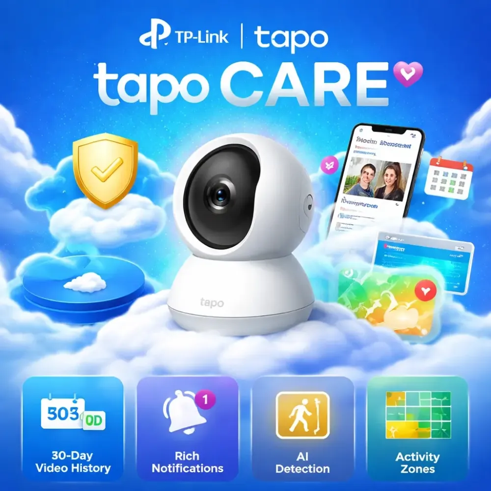 Tapo Care 12 мес: Подписка Онлайн на Ваш Аккаунт