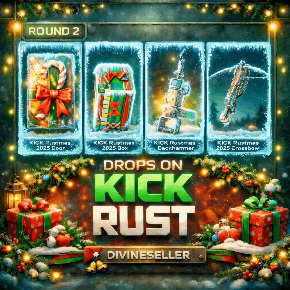 RUST Kick Drops: 4 скина | Twitch Drops онлайн