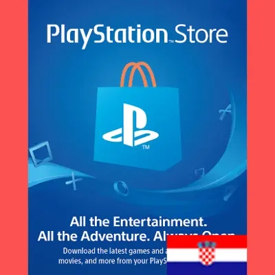 PSN HR 100 EUR: Карта пополнения PlayStation Store (Хорватия)