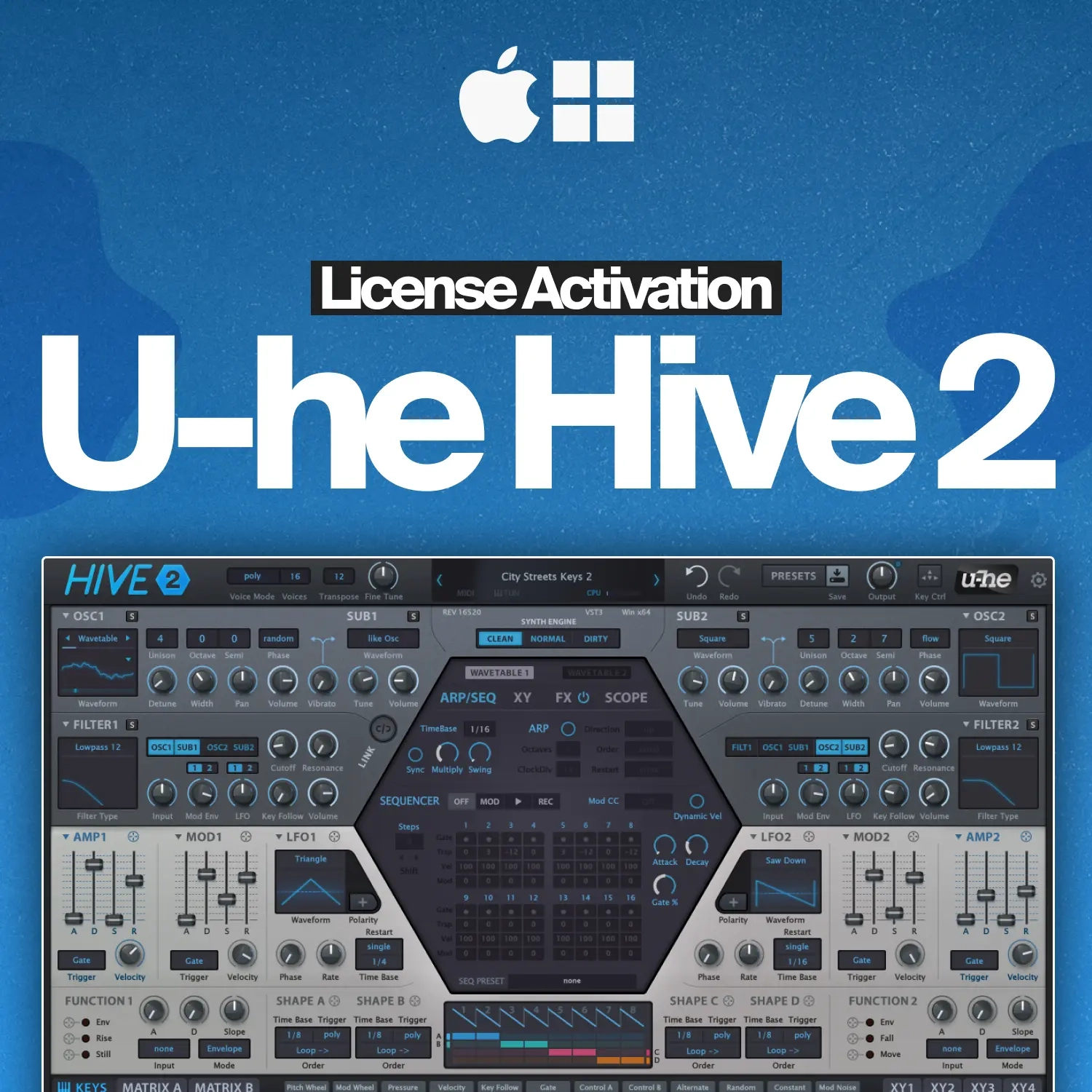 u-he Hive 2: Пожизненная лицензия | Ключ онлайн