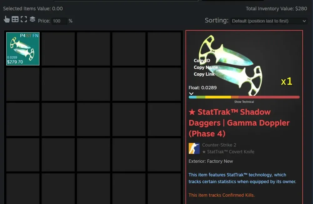 CS2 Аккаунт с Инвентарем от $280 + Нож | Онлайн