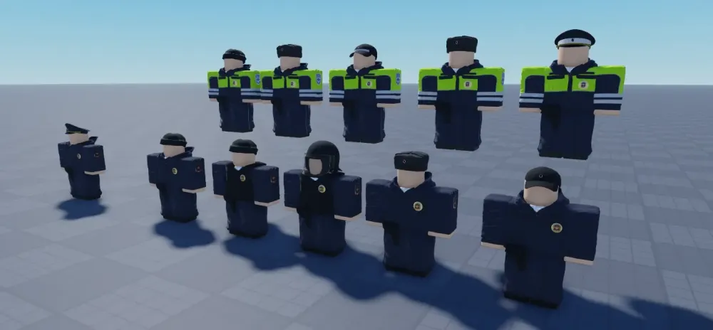 ПАК ФОРМЫ МВД для Roblox Studio | Онлайн
