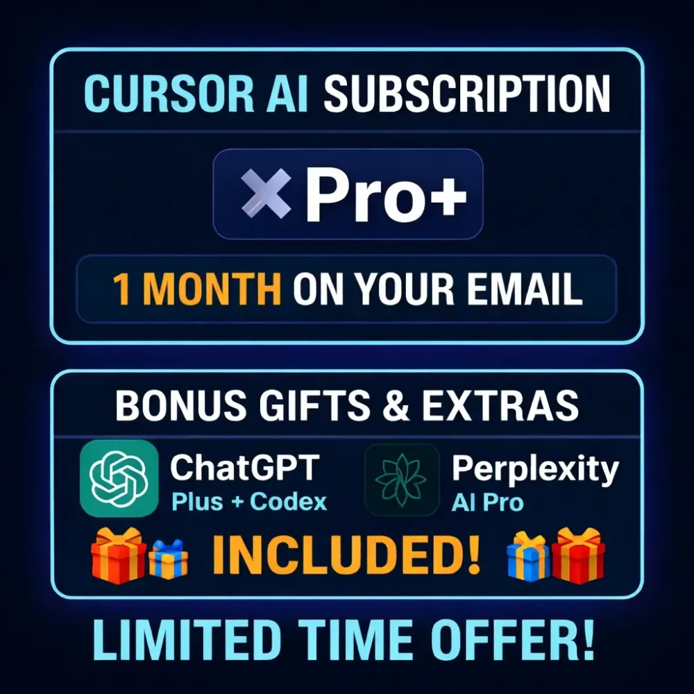 Cursor AI Pro+ 1 месяц | ИИ для программирования