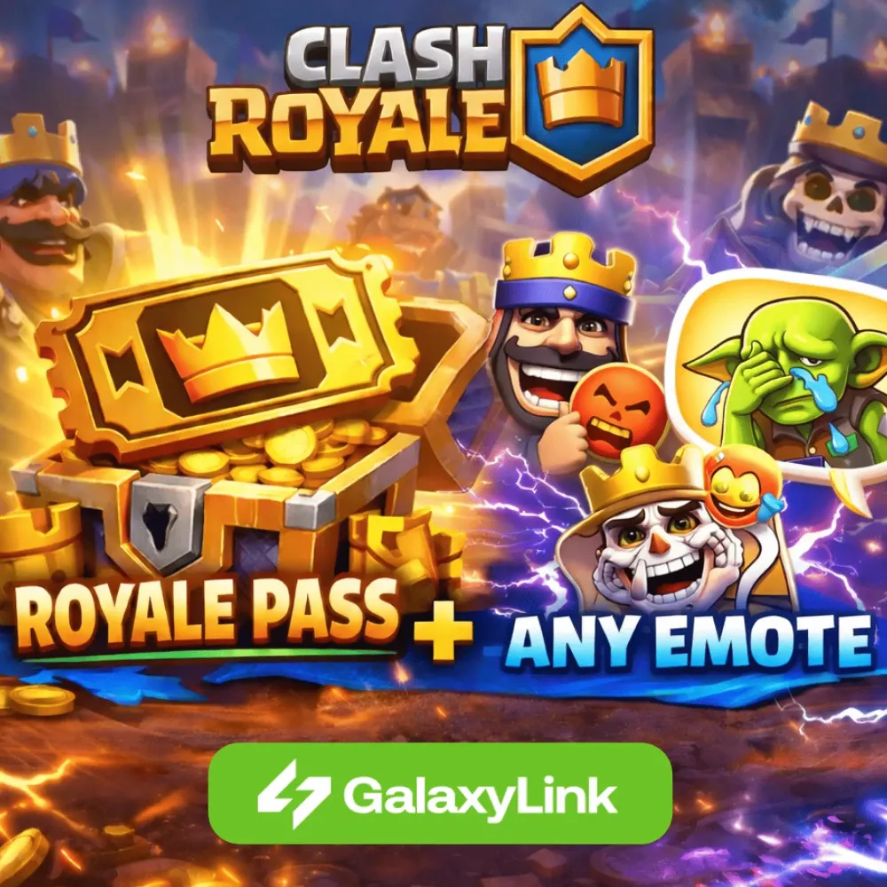 Clash Royale: Royale Pass + Эмоция (Онлайн)