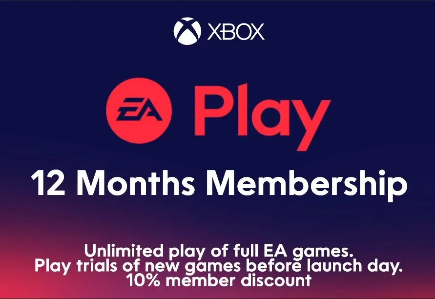 EA Play на 12 месяцев для Xbox: Глобальный ключ доступа