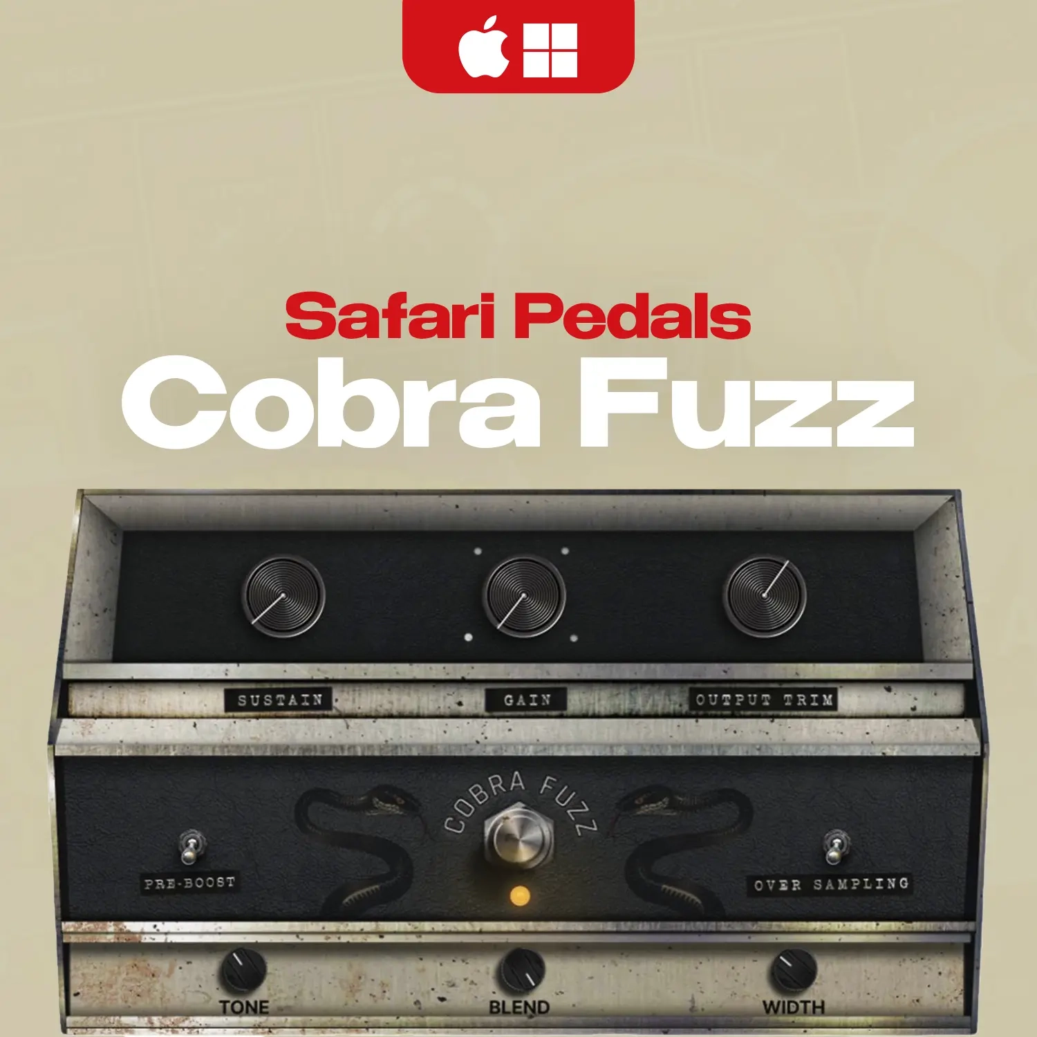 Safari Pedals Cobra Fuzz — плагин фузз с пожизненной лицензией