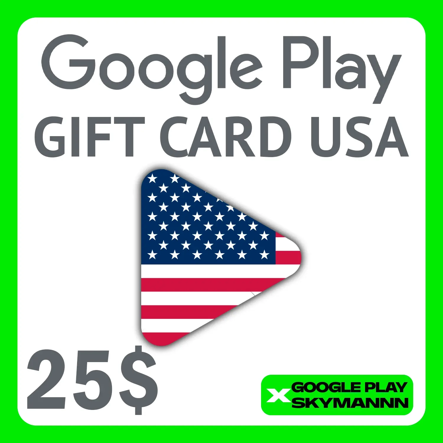 Google Play Gift Card 25$ USD (USA) - Купить онлайн