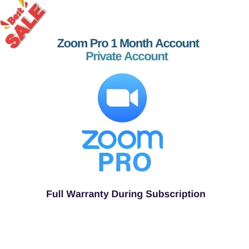 Zoom Pro – 1 Месяц (Личный Аккаунт)