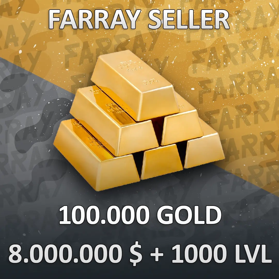 Red Dead Online Прокачка: 100.000 ЗОЛОТА + 8.000.000 $ Безопасно