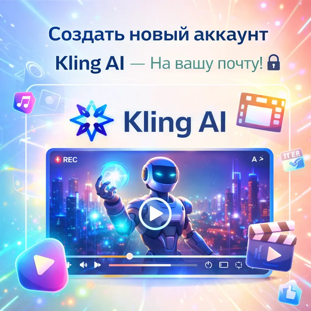 Создать временный аккаунт Kling на вашу почту быст...