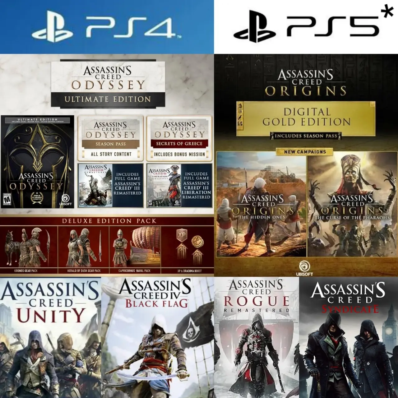 Аренда Assassin's Creed Origins на PS4/PS5 - 15 дн...