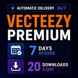 Vecteezy Premium 7 дней — 20 загрузок/день, онлайн