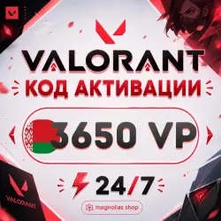 Купить 3650 VP для VALORANT | Код Беларусь