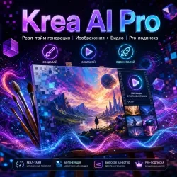 Krea AI Pro – подписка, генерация контента, онлайн...