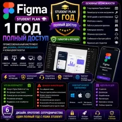 Figma Student: 1 год доступа | Аккаунты онлайн