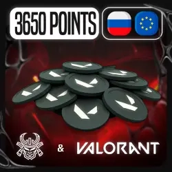 VALORANT POINTS 3650 VP RU/EU