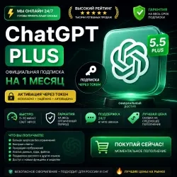 ChatGPT Plus 1 мес | Личный аккаунт | Быстрая акти...