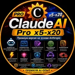 Клод AI Pro x5–x20 Premium – AI аккаунт онлайн