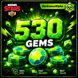 Brawl Stars 530 GEMS — быстрая доставка онлайн