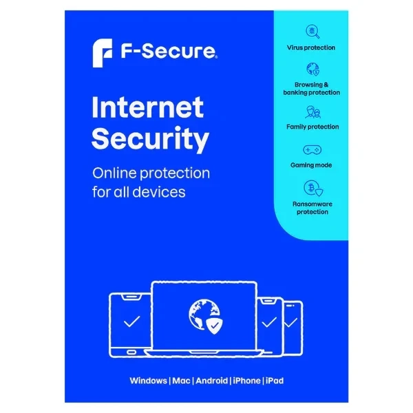 F-Secure Internet Security 2 года на 10 устройств — лицензия