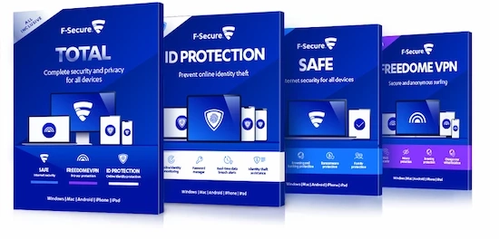 F-Secure Total 1 год/3 устройства – подписка онлай...