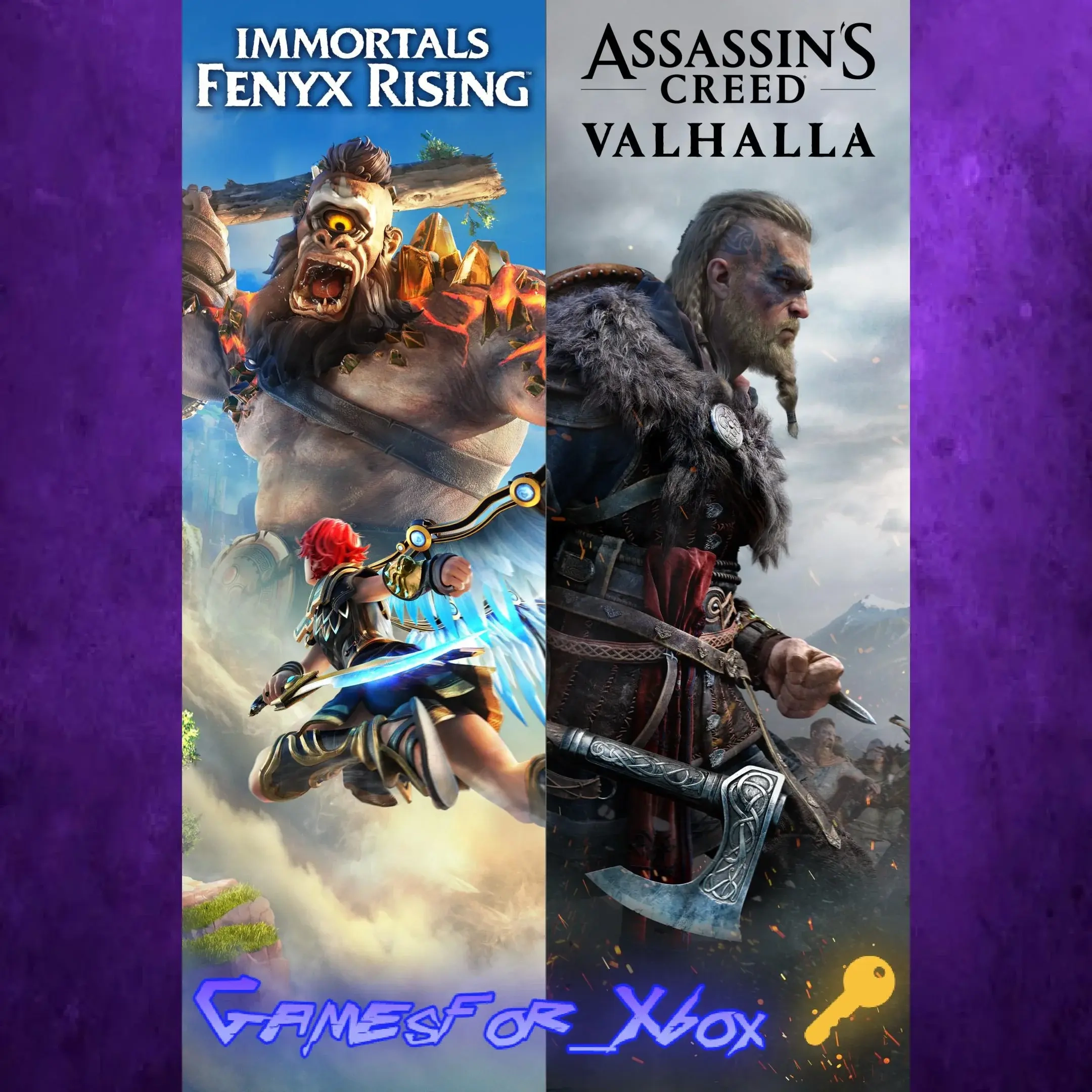 Assassin's Creed Valhalla + Immortals Fenyx Rising XBOX Ключ