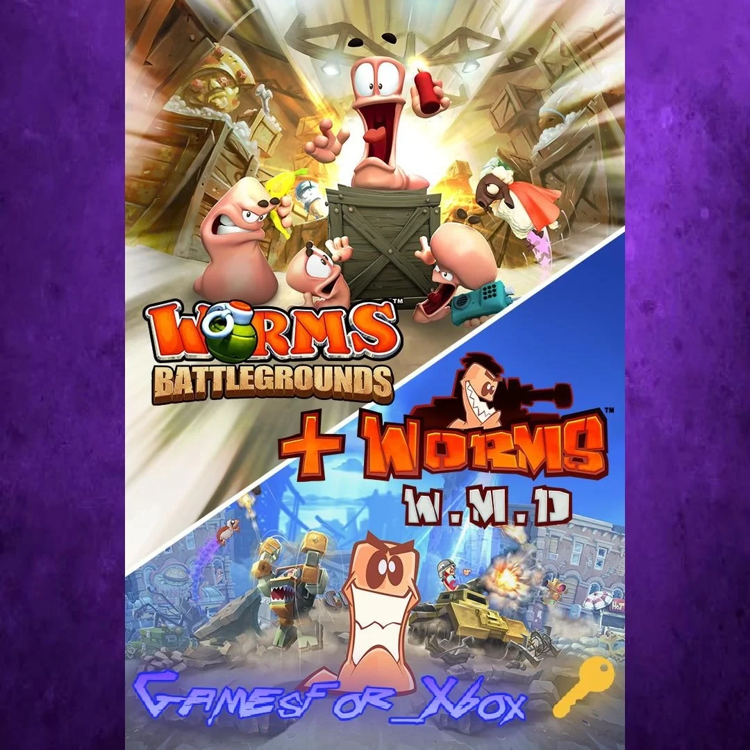 Worms Battlegrounds + W.M.D Ключ XBOX / PC - Купить онлайн