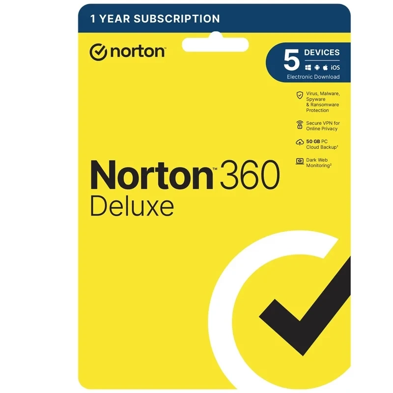Ключ Norton 360 Deluxe на 5 устройств — 90 дней | Глобальная лицензия