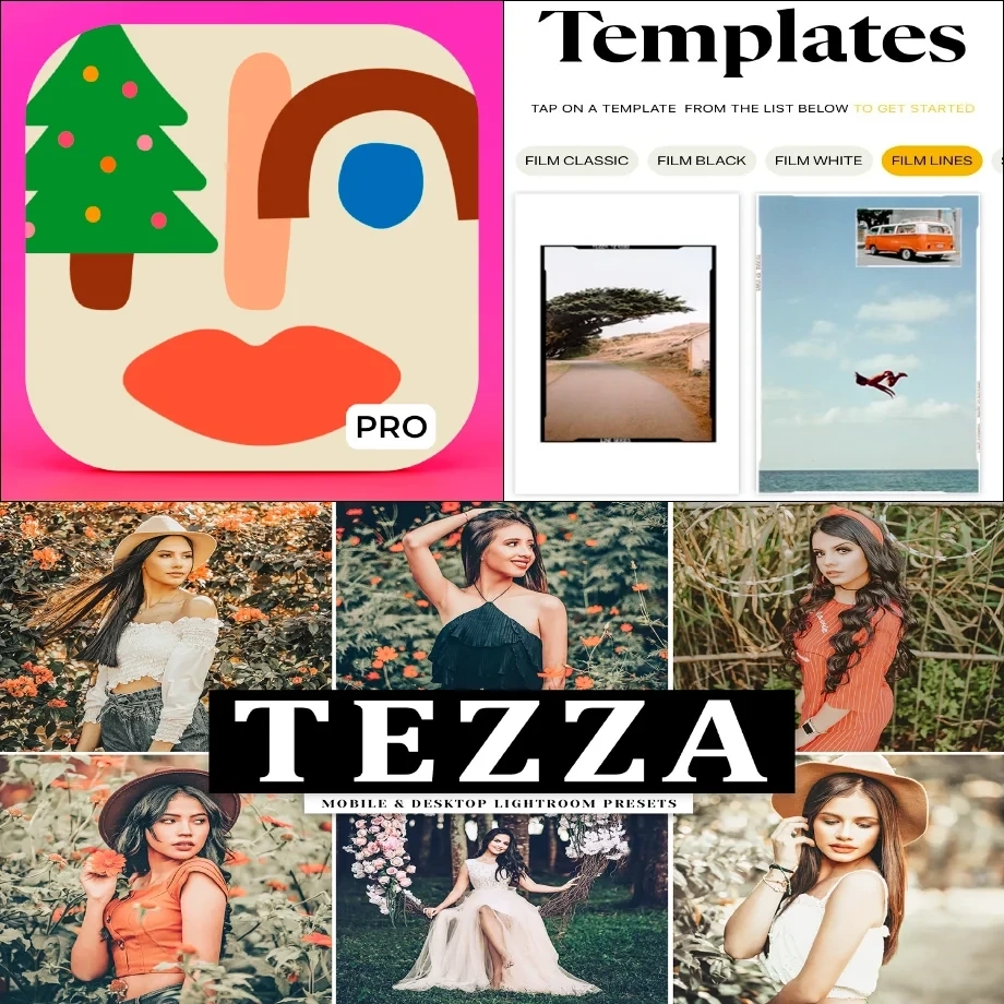 Tezza Aesthetic Photo PRO LUXE подписка iOS — купить онлайн