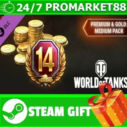 World of Tanks DLC Premium Gold: Steam - Купить онлайн