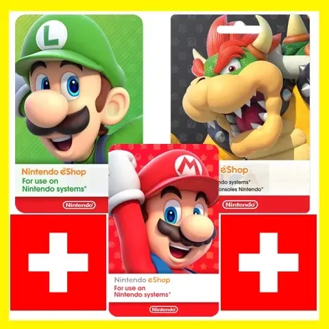 Nintendo eShop CHF: Карта пополнения Швейцария