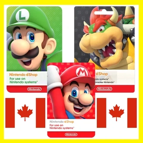 Nintendo eShop CAD: Карта пополнения для Канады
