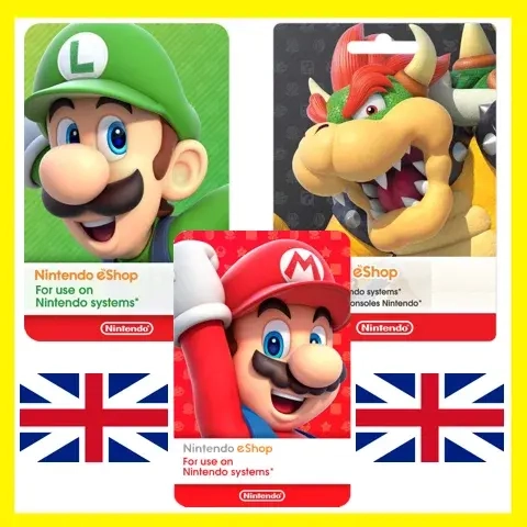 Nintendo eShop Gift Card 15-150 GBP (UK) - Купить онлайн