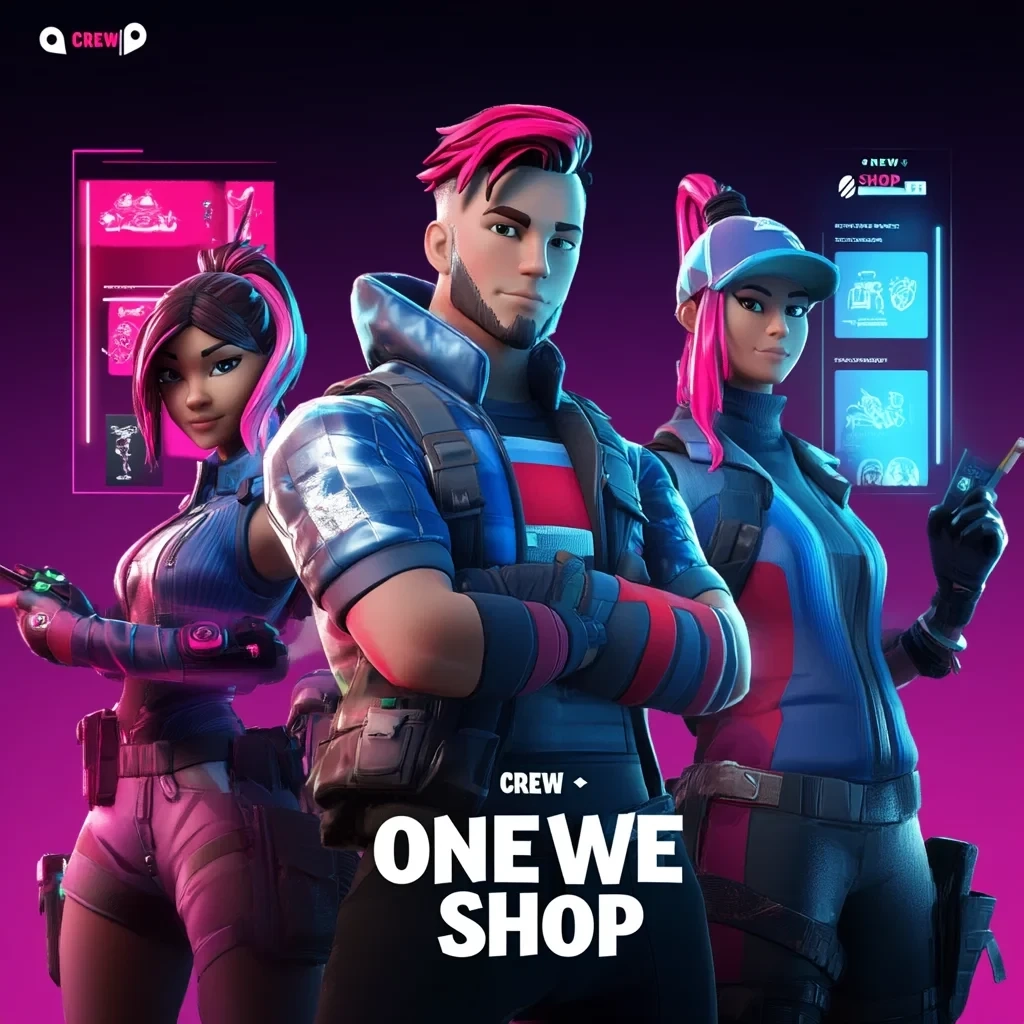 Fortnite Crew: Подписка 1 мес (BP +1000 V-Bucks) PC|PS|XB