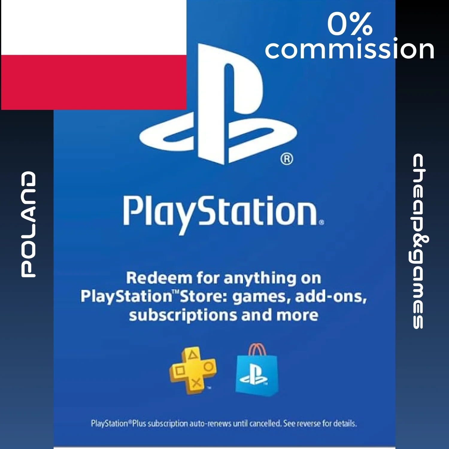 Карты пополнения PlayStation Польша (Poland PLN) | Купить онлайн