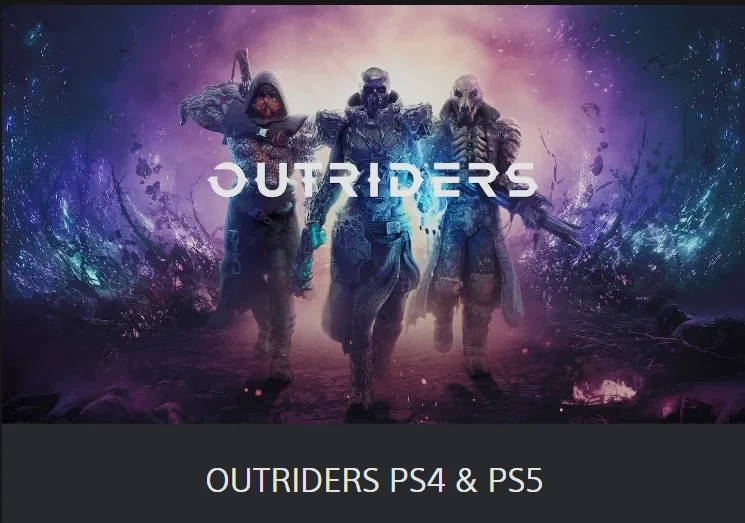 OUTRIDERS PS4/PS5 Турция: Оформление игр на аккаунт