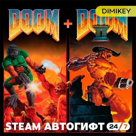 DOOM 1+2 Автогифт KZ/UA/CIS | Купить в Steam