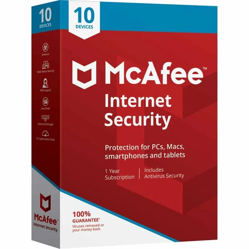 McAfee Internet Security 1 год/10 устройств | Глобальный ключ