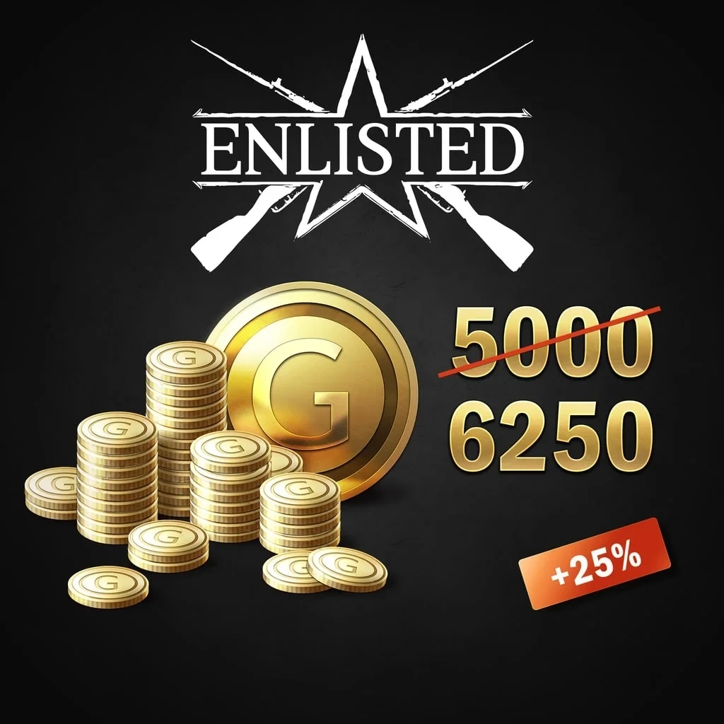 Enlisted 5000 Золота + 1250 Бонус PSN PlayStation