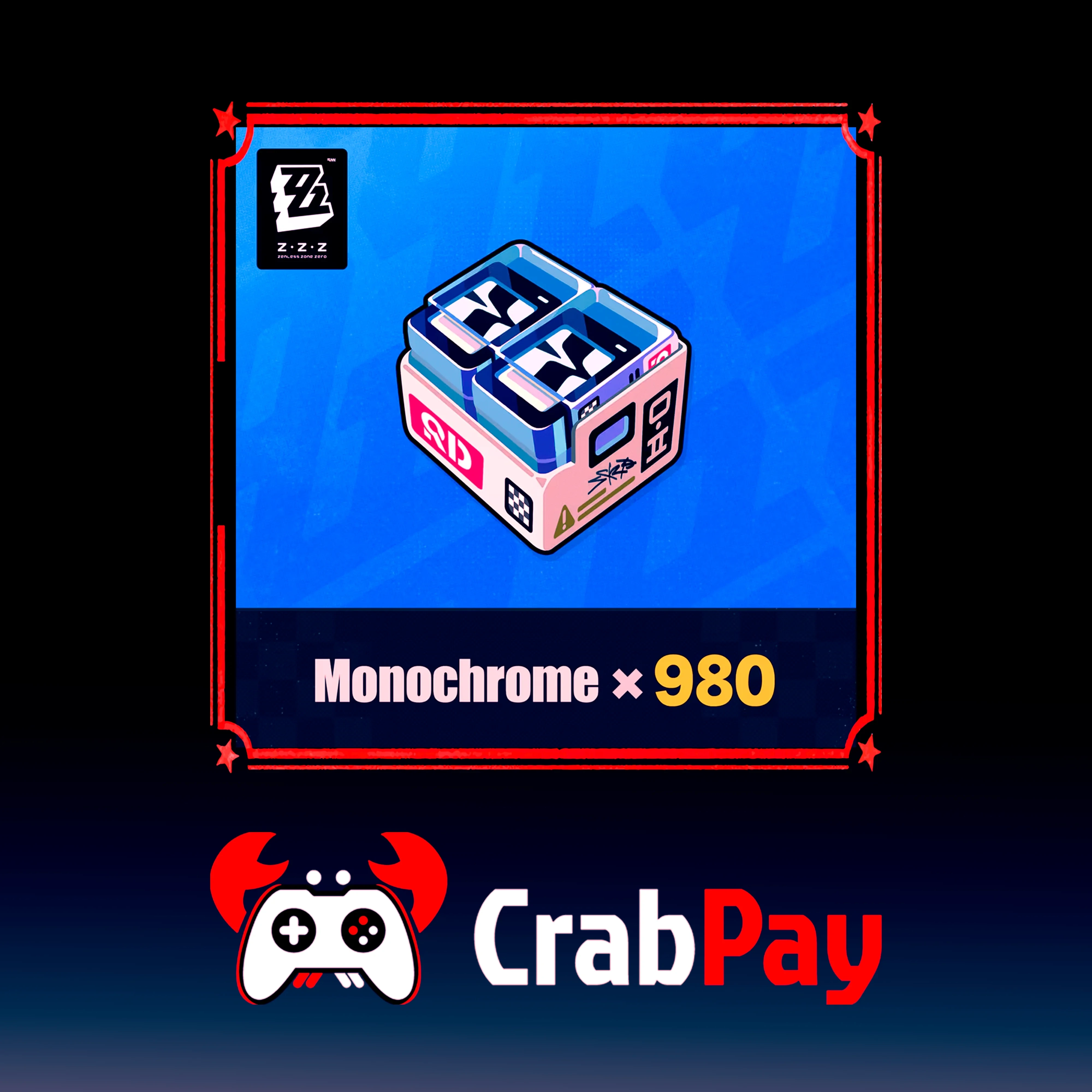 Zenless Zone Zero 980+110 Монохром | UID | Автодоставка